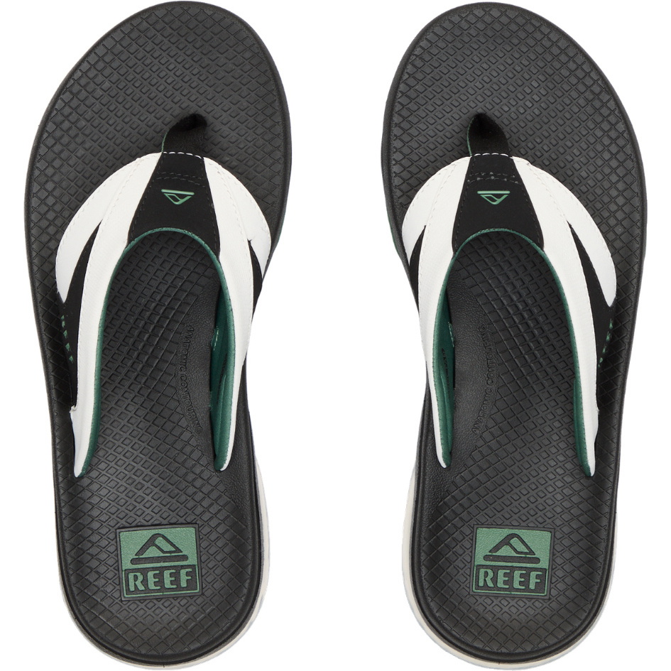 2026 Reef Mens Fanning+ Sandals CJ9037 - White / Black / Green